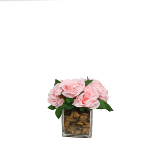 ARRANJO DE ROSA 15CM