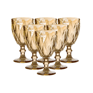 JOGO C/6 TAÇAS DIAMANTE PEROLADA 340ml