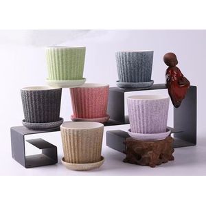Vaso de Cerâmica 10X10CM Prato 1 Unidade